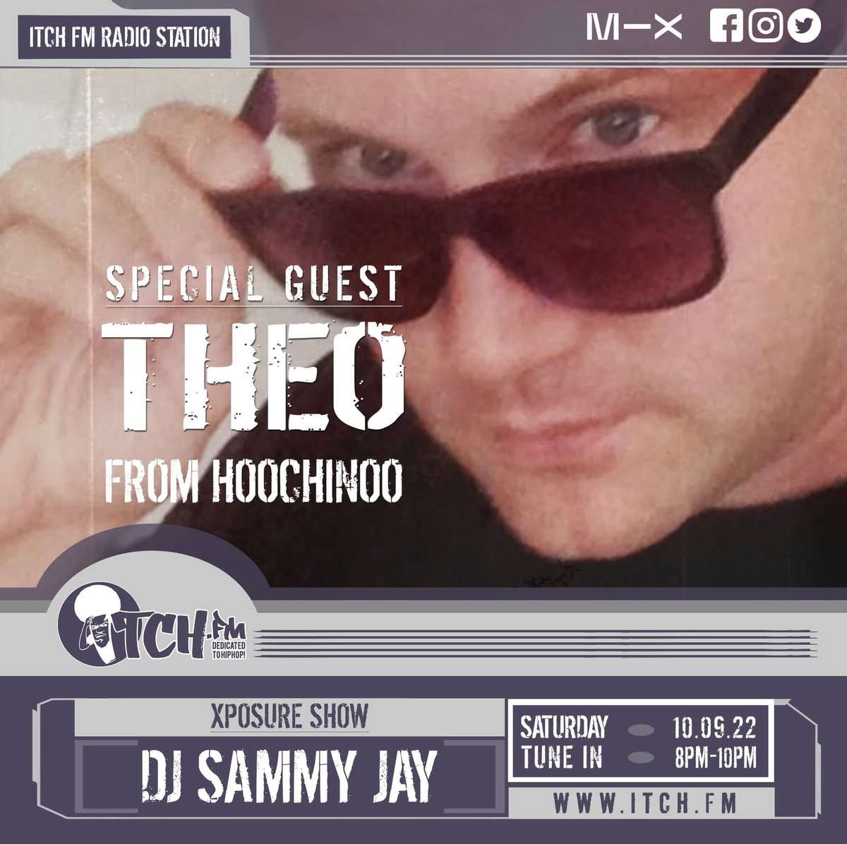I will be on @ITCHFM this Saturday for <a href="/djsammy_jay/">Sammy Jay</a>’s Xposure Show alongside <a href="/intenseitaliano/">Jonie D 🎤</a> and the rest of the #kaoskrew, talking about our upcoming event and everything UKHH, event tickets here gigs.hiphop <a href="/ukhhdotcom/">UKHH.com</a>