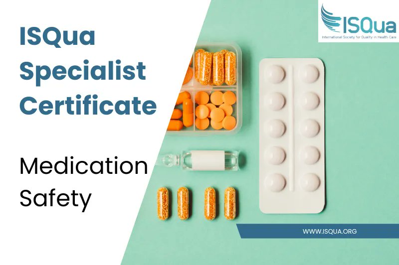 Looking to improve your knowledge of medication safety?

The ISQua Specialist Certificate in Medication Safety is a 12-month online course designed for healthcare professionals involved with pharmacy or other medication related areas.

Find out more isqua.org/education/spec…

#CPD