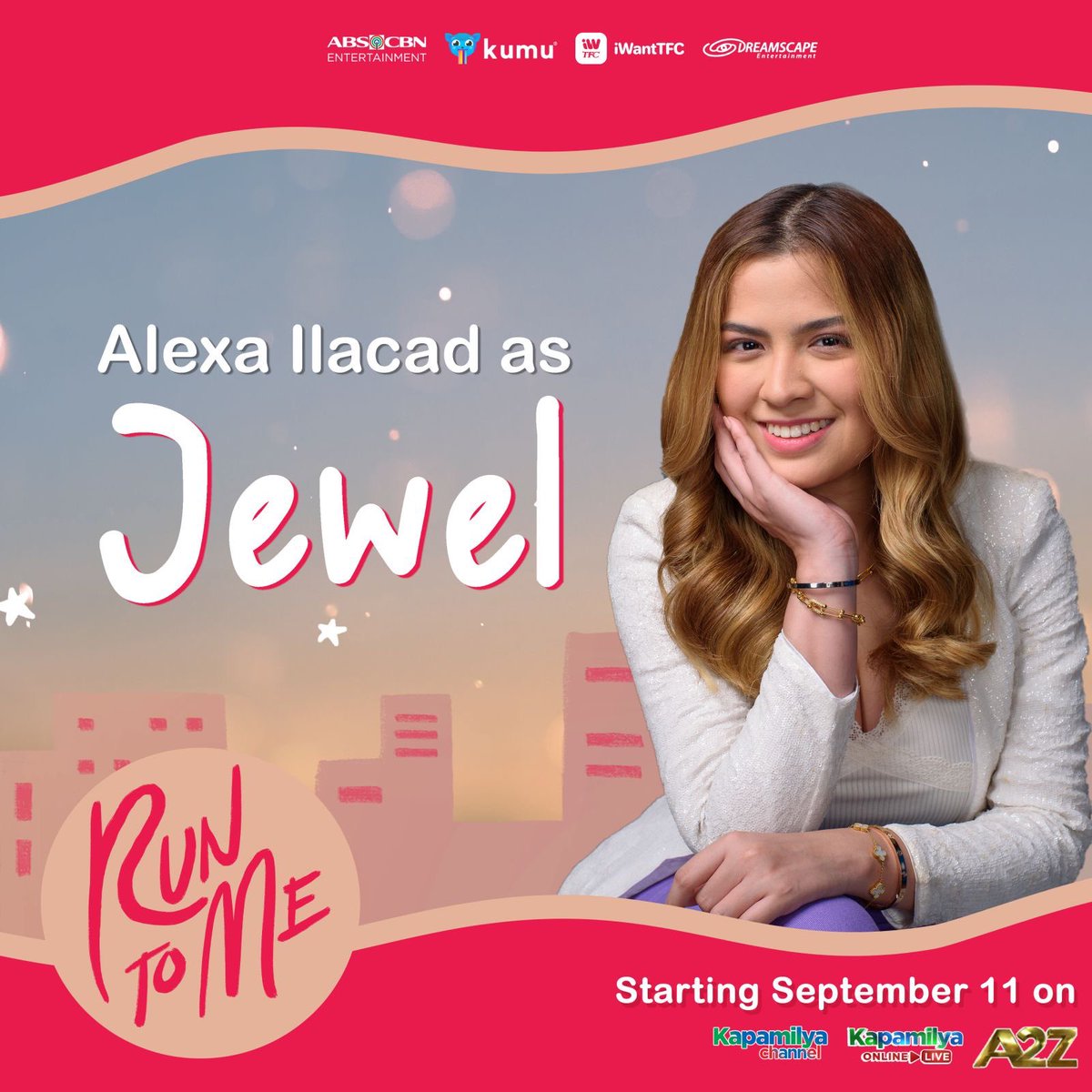 DreamscapePH's tweet photo. She’s the perfect girl living the not-so-perfect life!

Let Alexa Ilacad win your hearts as she play the role of Jewel sa #RunToMe! Starting this Sunday, September 11, 8PM sa Kapamilya Channel, Kapamilya Online Live, at A2Z!

#KDLexRunToMe https://t.co/IVRHaw7S3c