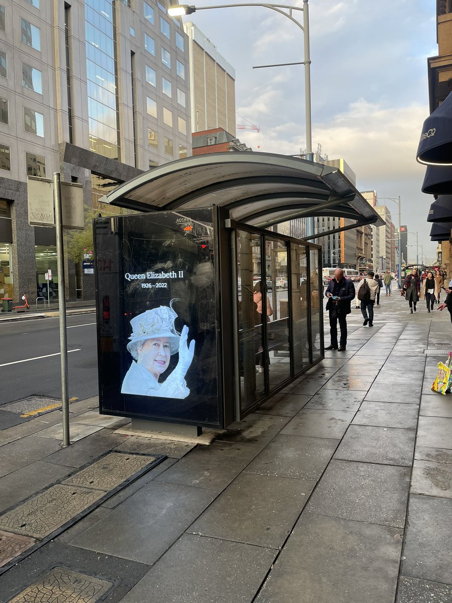 I felt the late Queen smiled with her heart. What a sacrifice &amp; service: privilege for freedom. My thoughts are with her family.

What an extraordinary time to be alive. A pandemic, now end of an era. How will these change us? 
#Adelaide #QueenElizabethII