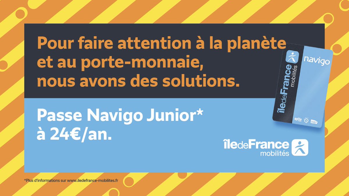T1 on Twitter "[Navigo] Vous avez des enfants de moins de 11 ans ? Ils peuvent bénéficier d