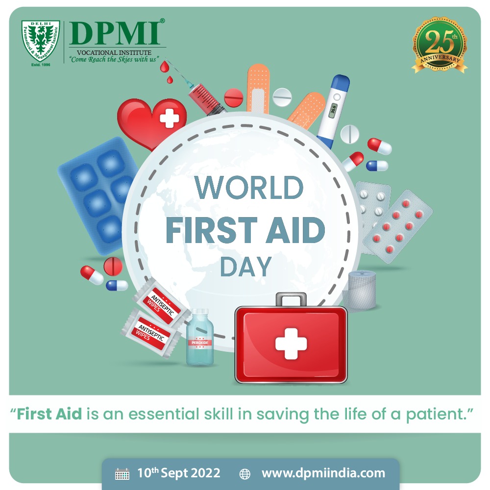 dpmi_india's tweet photo. World First Aid Day 2022,
"Lifelong First Aid Learning."..Dpmiindia.com
#WorldFirstAidDay #FirstAidDay2022 #SaveLives #HealthandSafety #SafetyTraining https://t.co/56wgQvJVNF