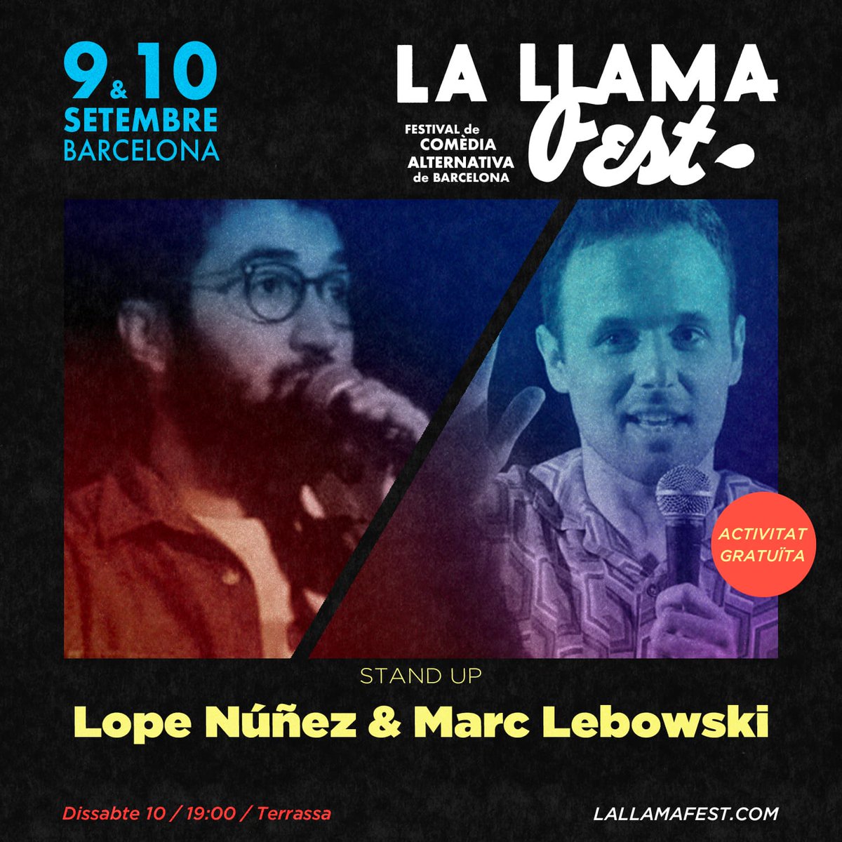 marc__mrtnz's tweet photo. Última hora: es confirma que la programació de La Llama Fest no es veurà alterada per la mort d'Isabel II d'Anglaterra. Demà a les 19h encara podeu venir a veure el petit homenatge (gratuït) que li hem preparat amb el @_LopeNunez https://t.co/cY8HVzxECc
