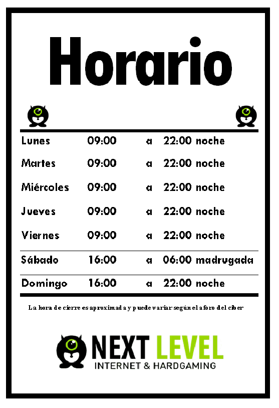 NextlevelZgz's tweet photo. El próximo lunes 12 de septiembre volvemos a recuperar nuestros horarios habituales abriendo entre semana a las 9:00. ¡Para pasar un septiembre de vicio! 😉🍀 https://t.co/XVXKhrVc8O
