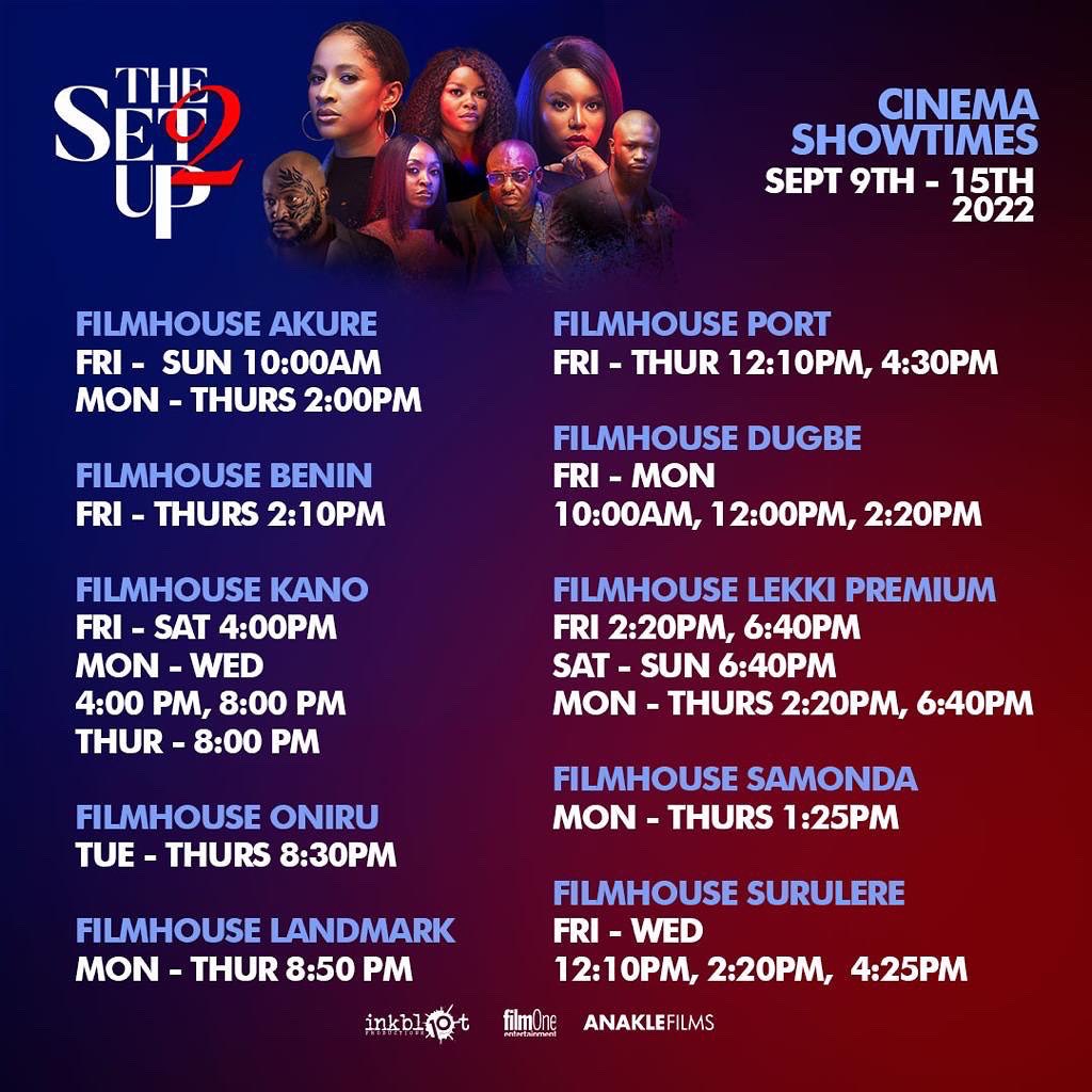 InkblotPresents's tweet photo. It’s another weekend for some screen time. Swipe to view the showtimes of The Set Up 2 in Cinemas nationwide.
Who are you seeing #TheSetUp2Movie with this weekend? Don’t hesitate to tag them in the comments section!
#TSU2
#inkblotpresents https://t.co/RtP6nzXcP3