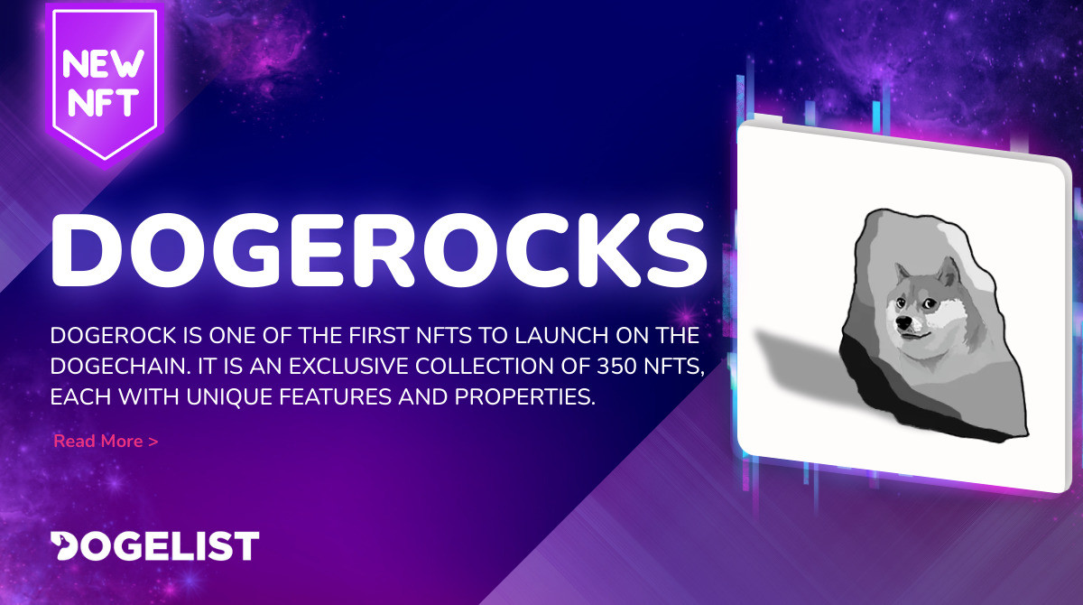 DogelistNews's tweet photo. ✅ NEW NFT LISTING - @DogeRock

DogeRock is one of the first NFTs to launch on the DogeChain. It is an exclusive collection of 350 NFTs, each with unique features and properties.

👉 https://t.co/MB9sXwbemJ

#DogeFamily #DogeChain #DeFi #Doge #DC https://t.co/WafvmrrLzI