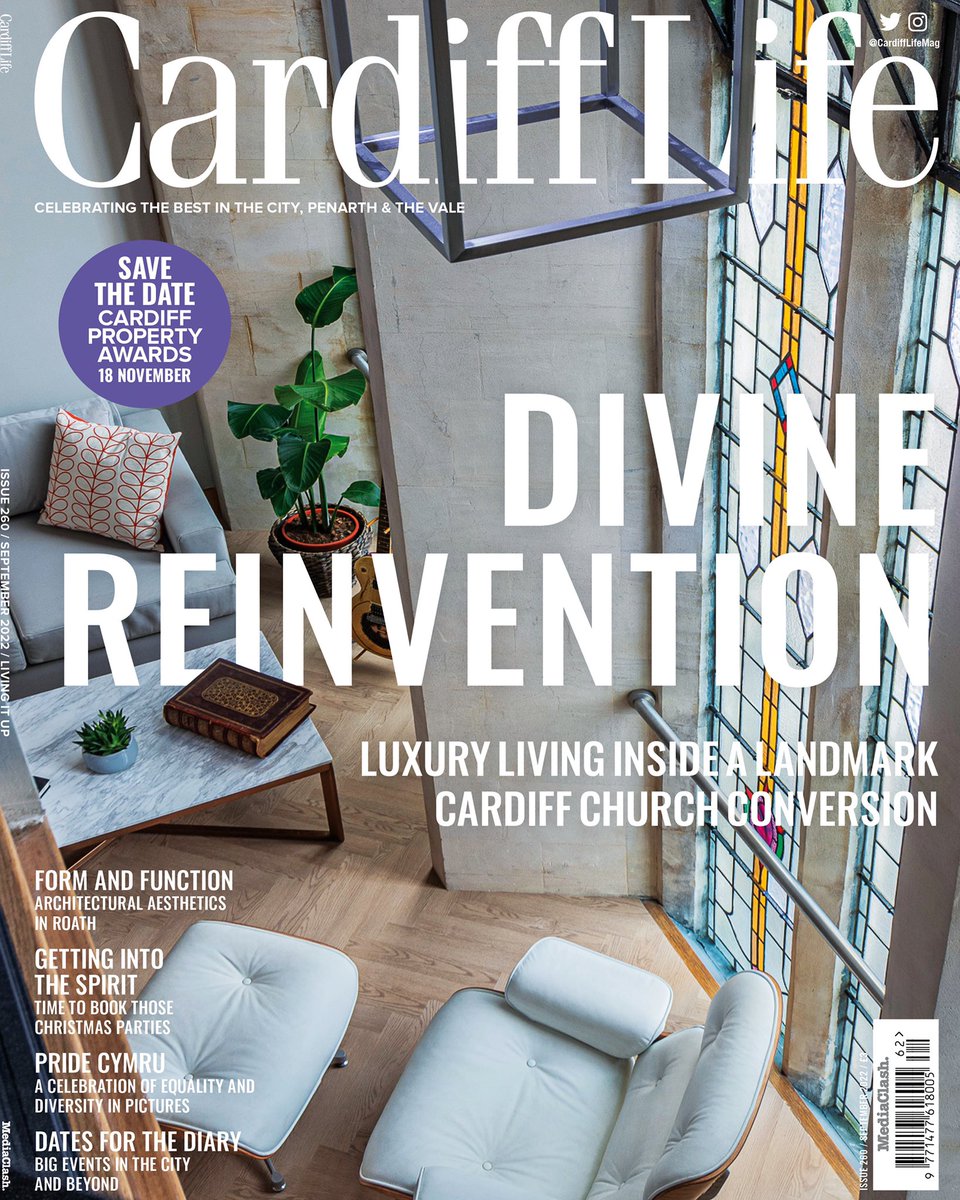 Our new issue has landed! 
 
📸 On the cover: St James, a former church in Cardiff which has been divinely reinvented into a magnificent collection of luxury homes.

Read it online here: 
bit.ly/3TXbDYH