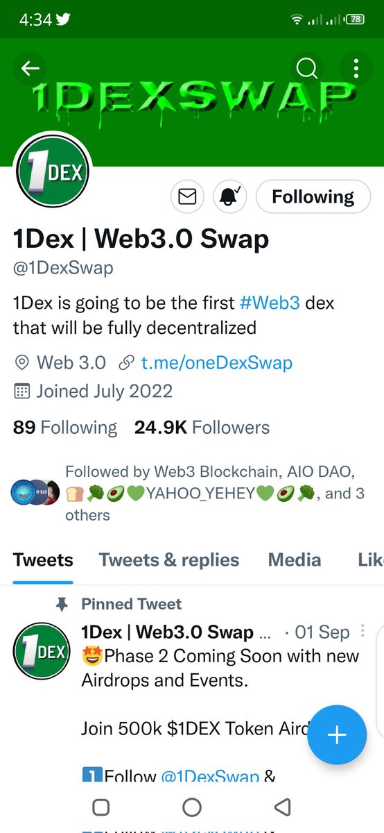 elleghie16's tweet photo. @Web3Blockchains @1DexSwap Friends join here👍👍👍Amazing Project🎉🎉🎉 follow Both Sir @Web3Blockchains and Sir @1DexSwap with notifs on🔔 Thank you Godbless.😇🙏❤️
$IDEX Token🚀🚀🚀
@cheinelaz
@ZEEANNE_88
@PoisonI96460421
#Airdrip #Giveaway
#Free_Token #Claim
#New_Airdrop https://t.co/42u2KdU7gC