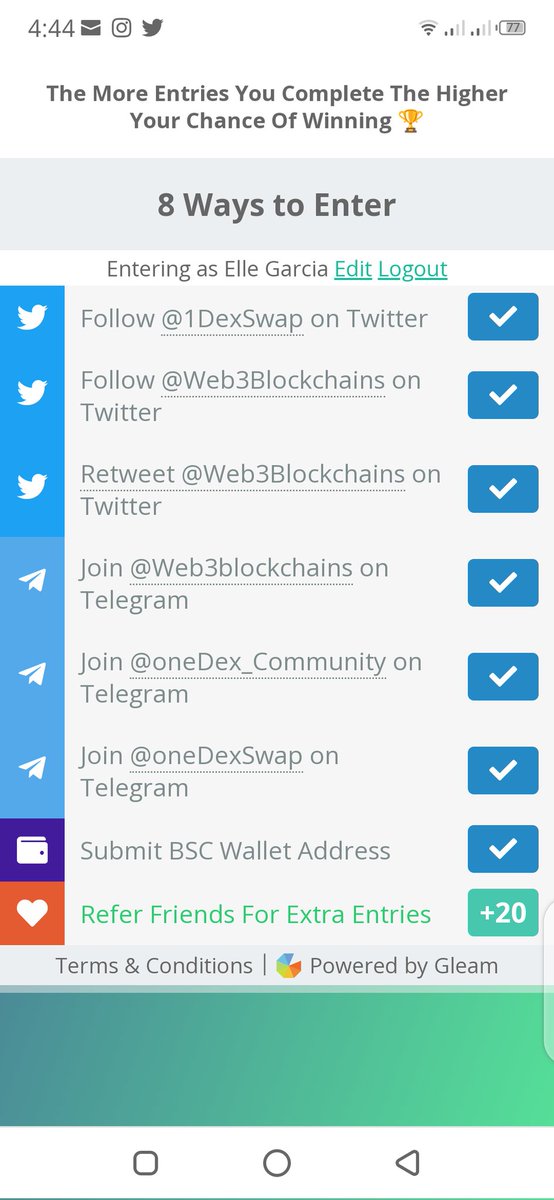 elleghie16's tweet photo. @Web3Blockchains @1DexSwap Friends join here👍👍👍Amazing Project🎉🎉🎉 follow Both Sir @Web3Blockchains and Sir @1DexSwap with notifs on🔔 Thank you Godbless.😇🙏❤️
$IDEX Token🚀🚀🚀
@cheinelaz
@ZEEANNE_88
@PoisonI96460421
#Airdrip #Giveaway
#Free_Token #Claim
#New_Airdrop https://t.co/42u2KdU7gC