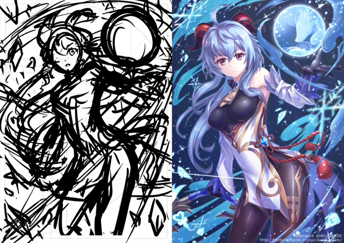 高解像度イラスト・clip/PSD・メイキング・メイキング動画/gifも出してます!   #pixivFANBOX #Fantia #原神 #GenshinImpact #Ganyu 