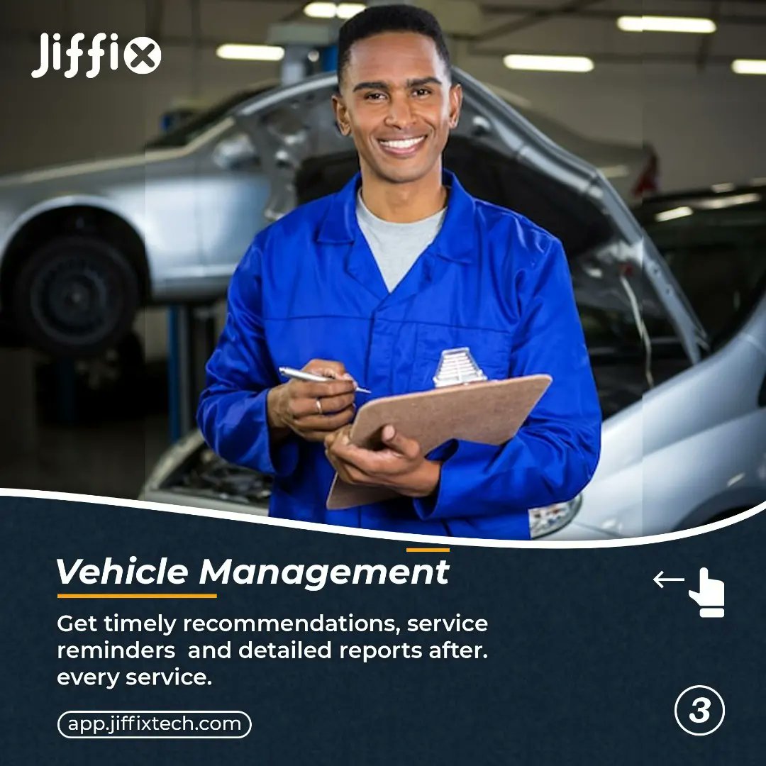 Check out the benefits you will be entitled to when you subscribe to the Jiffix VMP .

(See slides).

Visit jiffixtech.com to sign up today

#cardiagnostic #carrepairshop #carrepairservices #abujacars #abujacarrepair #abujagarage