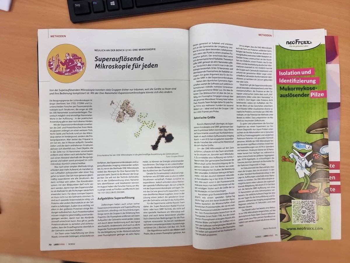 AliHShaib's tweet photo. Got the hardcopy from the press article covering #ONE_Microscopy 😎 https://t.co/iUPyMG48Bf