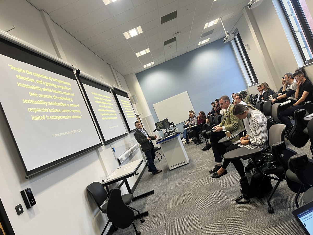 Final day of #IEEC2022 with an interesting talk on Responsible Entrepreneurship Education from Andreas Walmsley