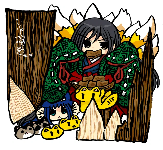 #毎日造物大女王さま 稲荷ずしを食べる玉藻前 