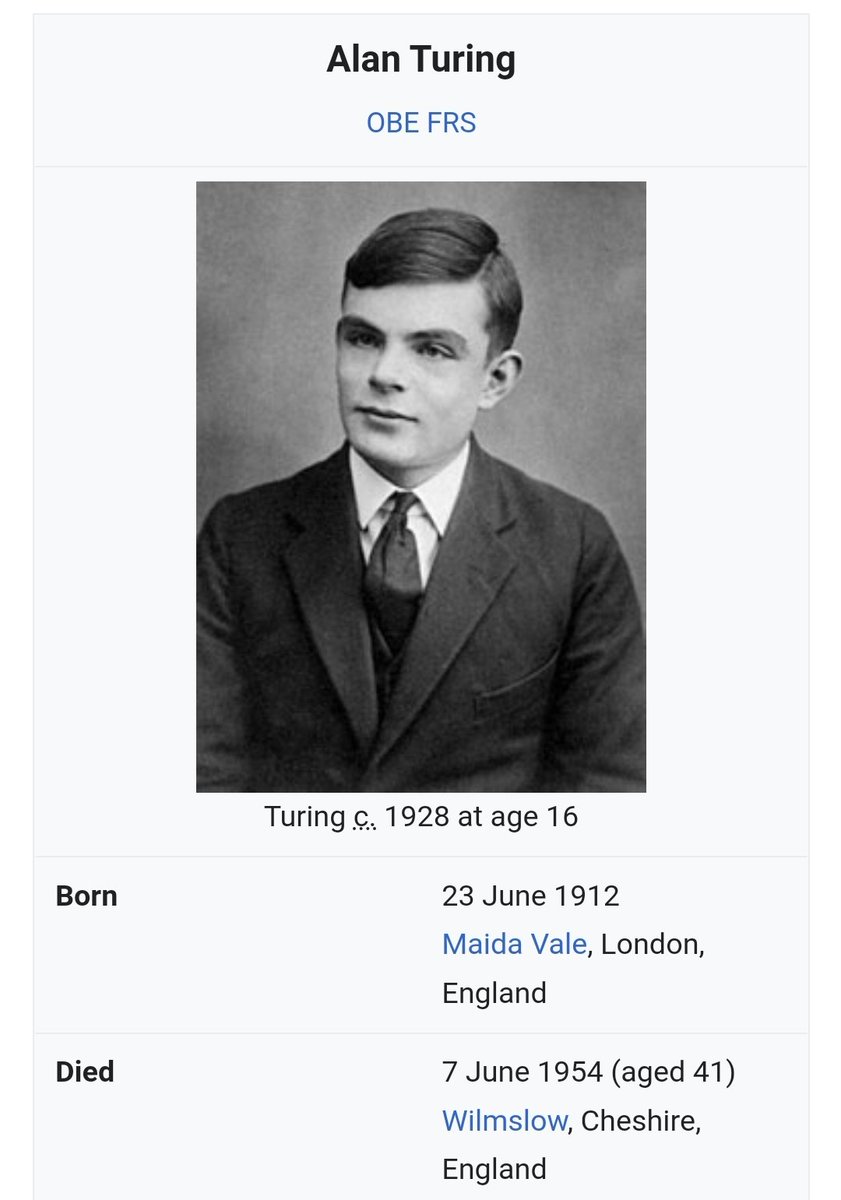 kssmysnflwr's tweet photo. Remembering Alan Turing on this day. He saved millions of lives but was subjected to conversion therapy. A posthumous pardon was granted in 2013 by the Elizabeth II, 59 years after his death. #AlanTuringDeservedBetter #QueenElizabeth #RestInPowerKing #BlackTwitter https://t.co/gM3SvyE7IA