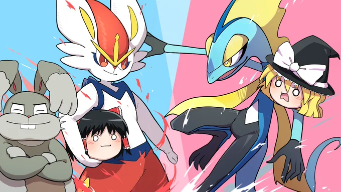 依頼でmochiさん( )のポケモン動画イラスト描かせていただきましたー!このポケモン動画シリーズ面白いので他の方も是非みてくだしあ( ˘ω˘ ) 