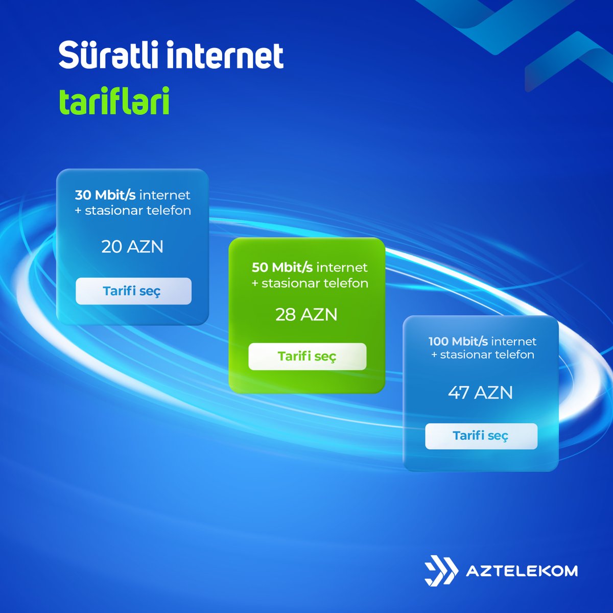 Sürətli və sərfəli tariflərimizdən yararlanın!

Xidmətlərimizə qoşularaq həm sürətli internet, həm də stasionar telefon əldə edə bilərsiniz.

🌐Veb-sayt: aztelekom.az
📞 Əlaqə: “170” Çağrı Mərkəzi

#Aztelekom #Fiberoptik #internet