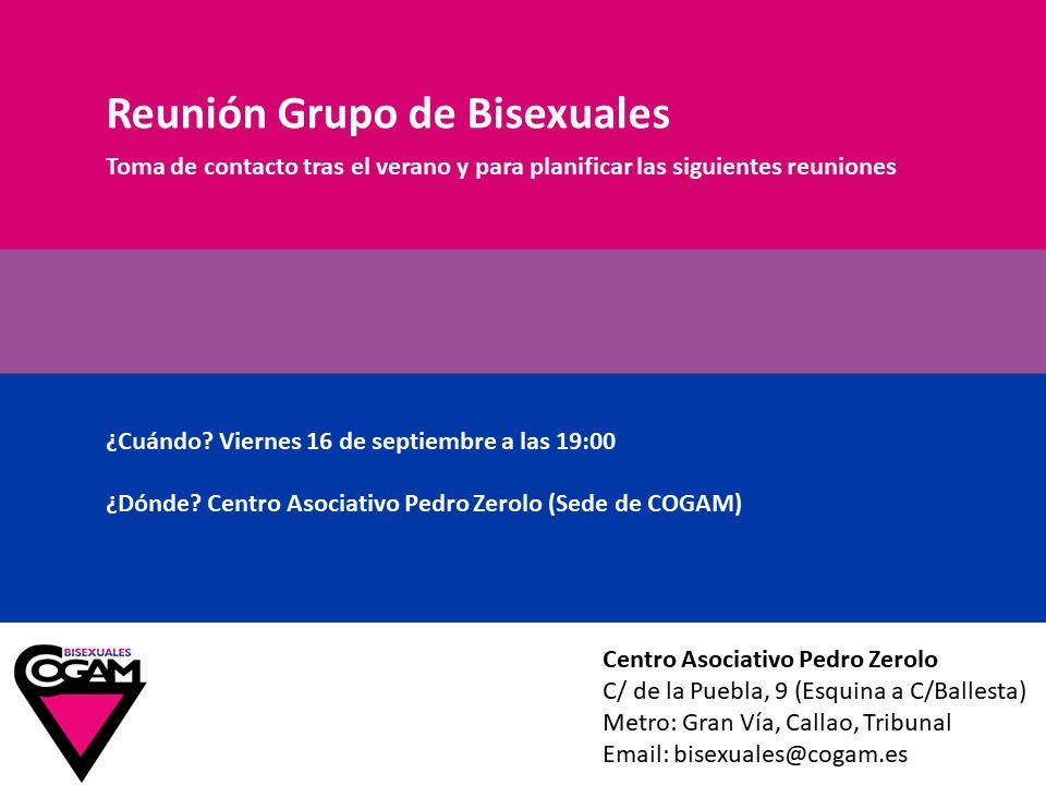 Bisexuales COGAM tweet media