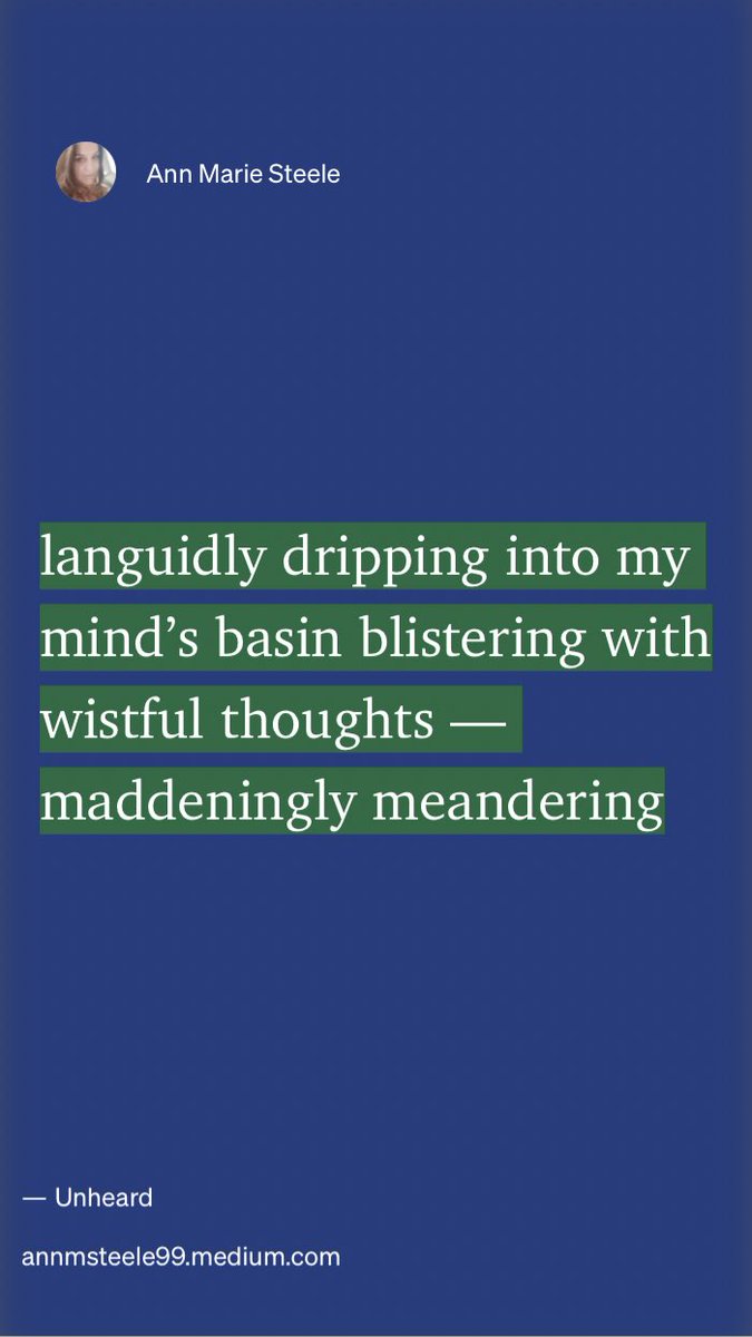 “Unheard” by Ann Marie Steele
link.medium.com/kzUvMAk6atb