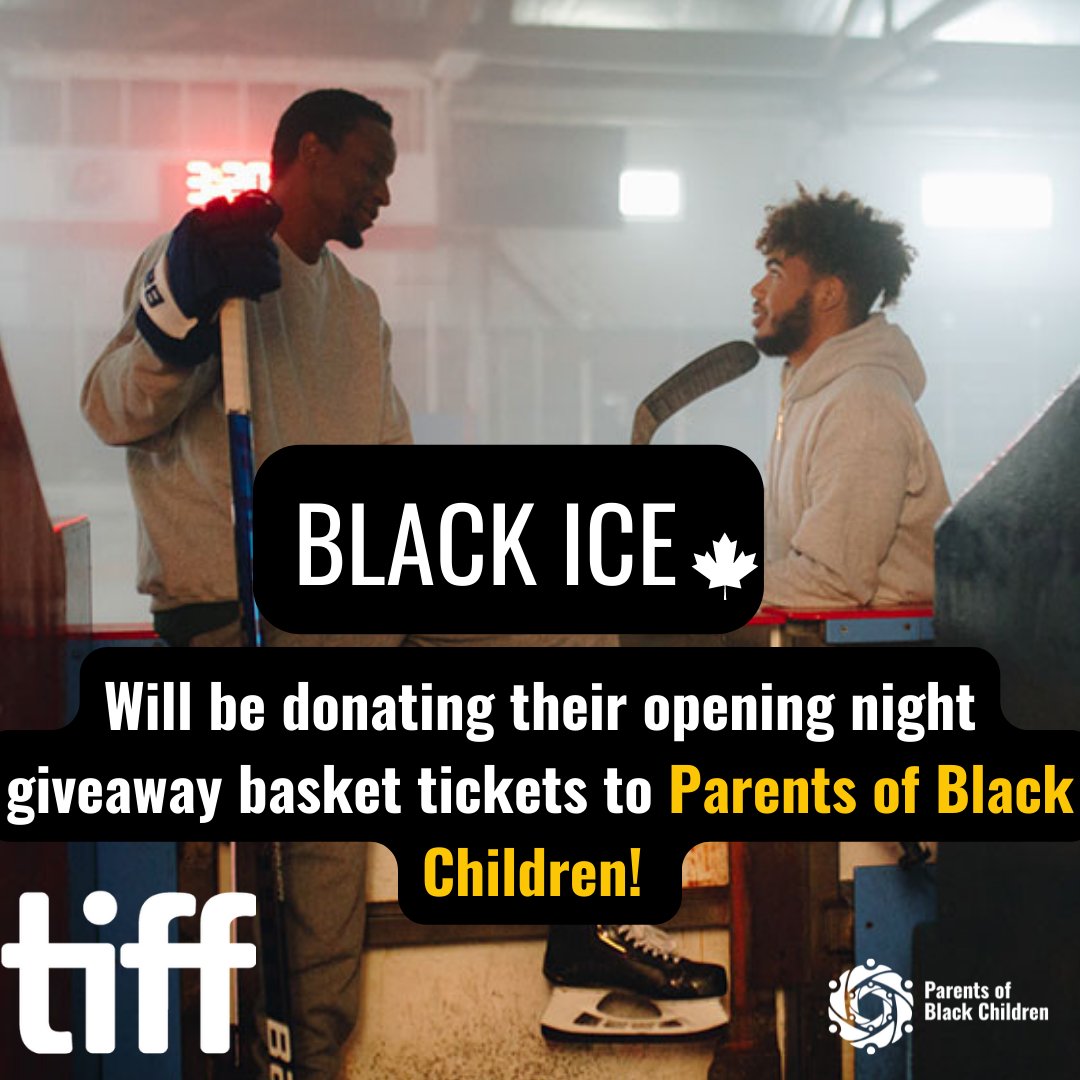 PoBC is honoured to be partnering with the upcoming TIFF Film Black Ice! A film about racism in hockey, created by Hubert Davis and Produced by <a href="/KingJames/">LeBron James</a> and <a href="/Drake/">Drizzy</a>. Today at their premiere, all giveaway basket ticket proceeds will be donated to POBC and support Black students!