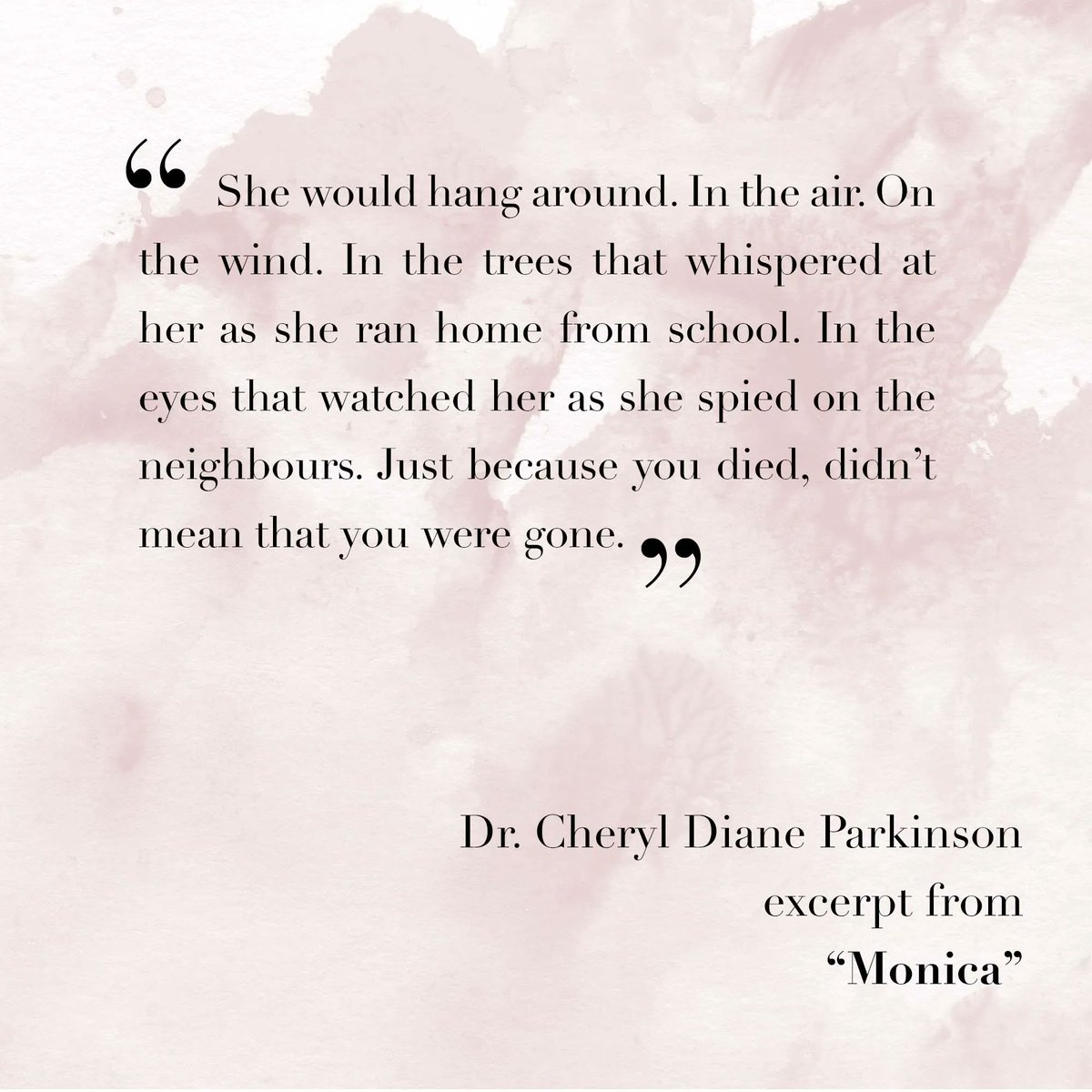 Dr. Cheryl Diane Parkinson's (@meghead55) publishing history includes the fictional story 'The Revolving Door', and her debut novella 'Maya' was released recently. Find the piece 'Monica' in Issue 03: Roots, you will find the link to the online shop below!
epochpress.org/shop