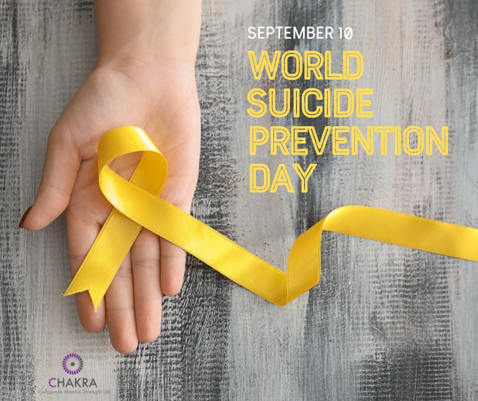 ChakraCorporate's tweet photo. Upcoming events for 2022 World Suicide Prevention Day
#WorldSuicidePreventionDay is an awareness day observed on 10 September every year, in order to provide worldwide commitment and action to #preventsuicides. There are a lot of great events happening this year to help you impro https://t.co/oi2q2hrmee