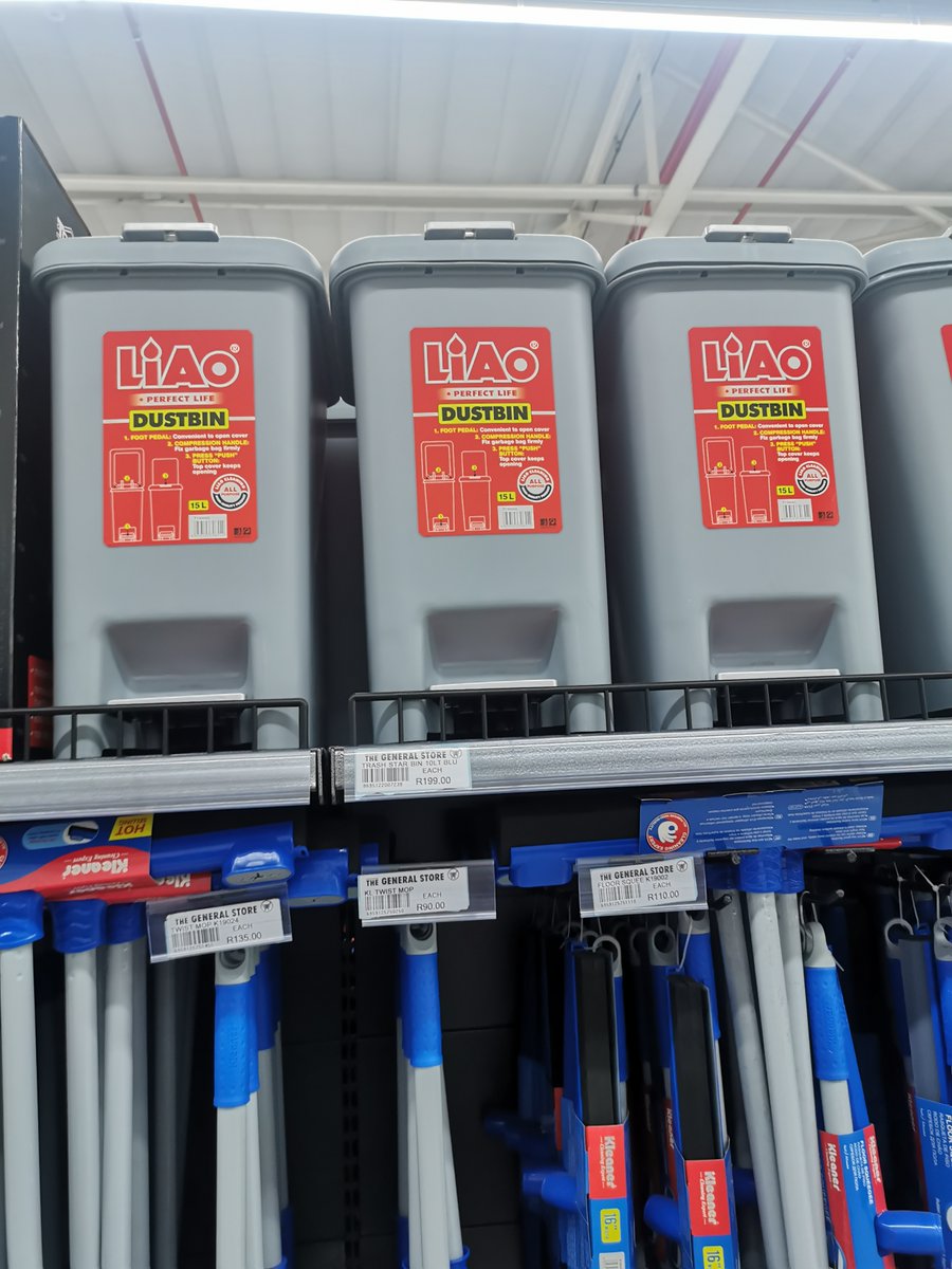TGSOnlineZA's tweet photo. Need a new bin? We bet we have an offer on our handy and practical bins you can't REFUSE! #TheGeneralStore #dustbin #springcleaningweek https://t.co/xntJ3IoWA4