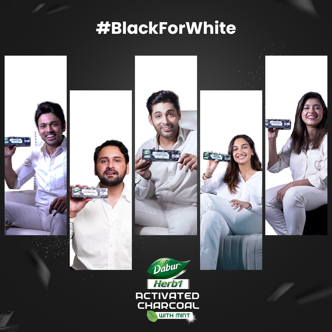 A smile that leaves a charm wherever you go. So, choose #BlackForWhite and share your smile with the world!

#BlackForWhite #DaburHerblActivatedCharcoalToothpaste #DaburHerbl #CharcoalToothpaste #ActivatedCharcoal #Dabur #OralCare #Toothpaste #BrightSmiles #WhiteSmiles