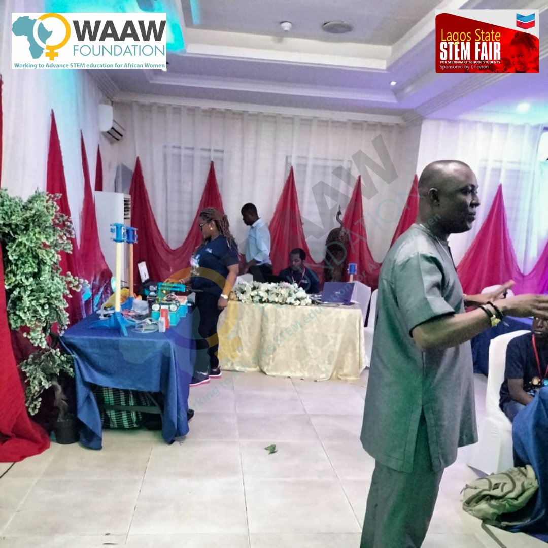 WAAW_Foundation's tweet image. HERE WE GO!

Lagos State STEM Fair for Secondary School Students is currently ongoing. 🚀

Organized by WAAW Foundation, Sponsored by @Chevron

#waawfoundation #lagosstemfair #stemevent #girlsinstem #thankyouchevron #science #tech #tgif