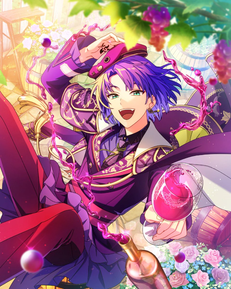 フルカードイラスト 《未完のワインに思いを馳せて》SSR 【酒を呷り