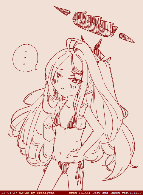 アロナに黒ビキニなどという歪んだ願望をツイートしたことがないのが自慢です #ブルアカ 