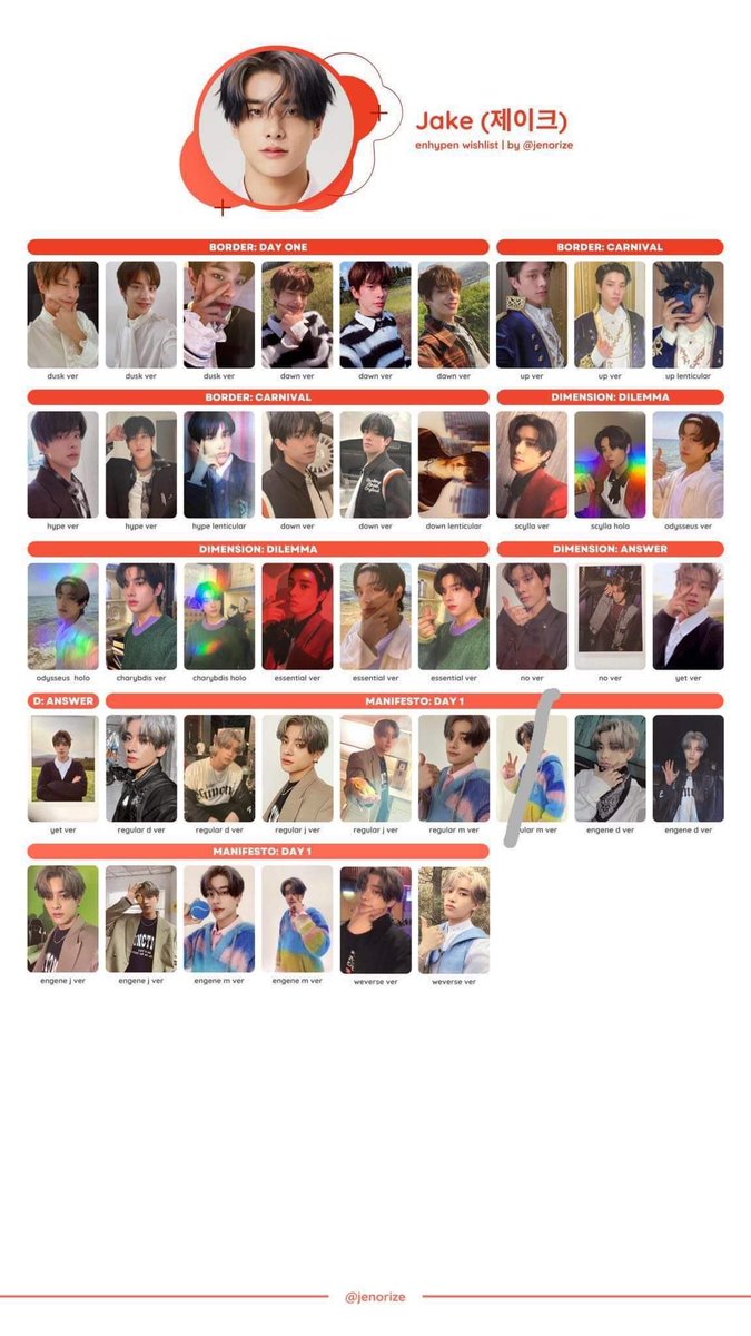 tdcartph's tweet photo. helping a friend start collecting !!

canvassing pa lang pero baka may jake pc bentables kayo jan pls drop them w their price and condition 🥺🙏 

thank you <33

## wtb lfs enhypen enha ph photocard poca buy  sim jaeyun https://t.co/iJYFZhGZ0q