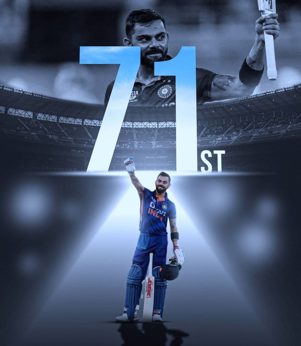 MCSTweets1611's tweet photo. A day to be remember #september8 and ton to be celebrate #71st 💥. It doesn't came easy. #viratkohli gone through many faces during this face of 1021 days of his last ton. This ton not only make #viratians Happy but also make every cricket fan happy irrespective of #Nationalism https://t.co/369qUHq9BM