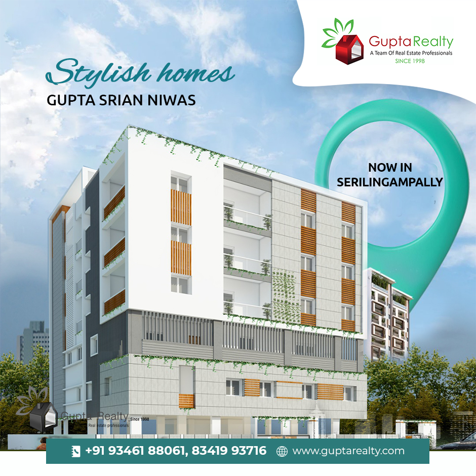 realty_gupta's tweet photo. If you are looking for a safe neighbourhood in Hyderabad which is close to your workplace, Gupta Srian Niwas is the answer. Contact us for bookings.

#GuptaRealty #GuptaSrianNiwas #BestRealEstateCompany #SafeNeighbourhood #StylishHomes #Hyderabad #Serilingampally https://t.co/K9dajTnYR0
