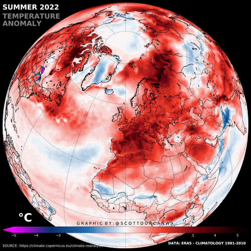 ScottDuncanWX's tweet photo. We just observed Europe's hottest summer on record. https://t.co/h1HxIElWJi