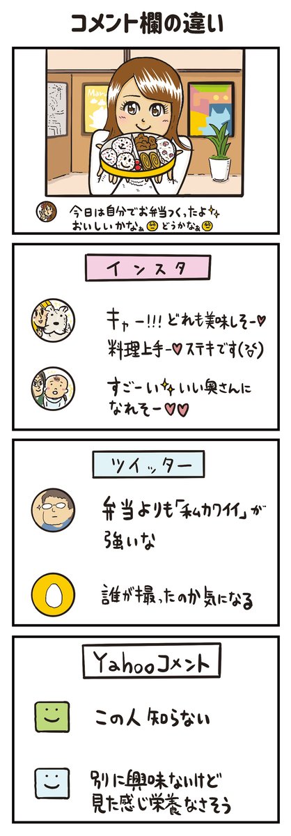 「SNS」を題材にした漫画です 