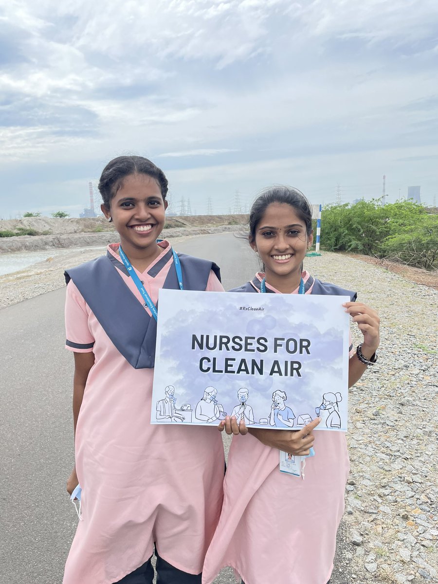 HeiIndia's tweet photo. Today, we took 30+ students from Apollo College of Nursing on a orientation tour to the Ennore Industrial Cluster. The focus was on Air Pollution, Fossil Fuels and Health, in the backdrop of the International Day of Clean Air For Blue Skies. #ClimateChangesHealth #RxCleanAir https://t.co/Cvajxucji9