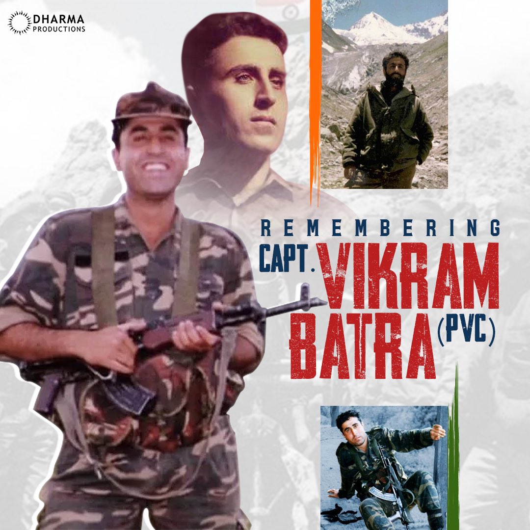 A dedicated officer. A courageous fighter. Yaaro ka yaar. A hero for an entire nation. Today we remember Captain Vikram Batra (PVC) and his unparalleled love for #India!🇮🇳