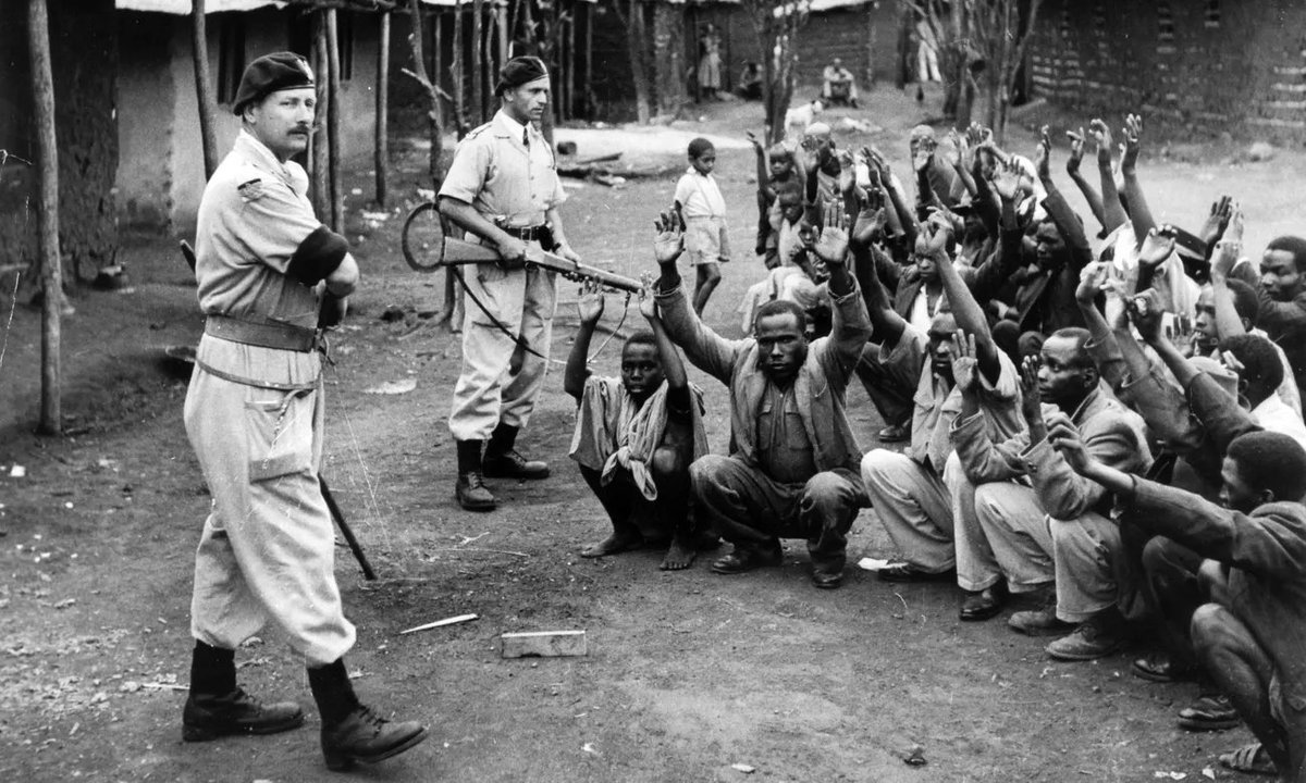 ItsMutai's tweet photo. Africa, asked to celebrate the life of #QueenElizabeth, you only celebrate it correctly by showing what exactly the British did to our ancestors! Subjugation. Torture. Murder. Slavery. Looting of our resources. Don't edit history. Don't use euphemism. Say it the way it is! https://t.co/fz5kpMpW65