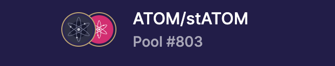 Bro_n_Bro's tweet photo. @stride_zone incentivized pool #803 $ATOM / $asATOM finally listed on Osmosis 🔥 

pool liquidity is over $1.2M and incentives available for 45 days if you bond $STRD for 14 days

have you tried liquid staking with Stride already? 🤔 https://t.co/8lhQbJPLY6