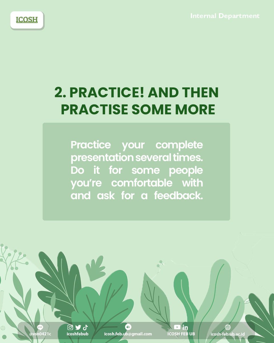 ICOSHFEBUB's tweet photo. [I-LIGHTS : HOW TO CURE NERVOUSNESS WHEN PUBLIC SPEAKING]

Hello, #ICOSHFAMS👋

When you are in a public speaking competition, you will definitely feel nervous This is very natural to happen, but there are some tips to reduce the nervousness when participating in competitions https://t.co/qCwdsSpWjH