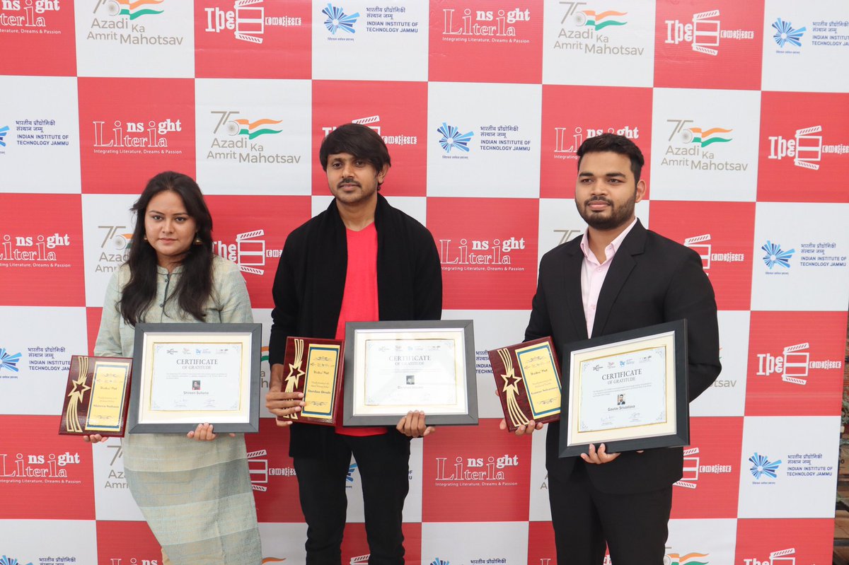 InsightLiteria's tweet photo. Writers felicitation and Book Signing at @IITJammu under the Writers’ Meet event. https://t.co/liXVLeJ7jH