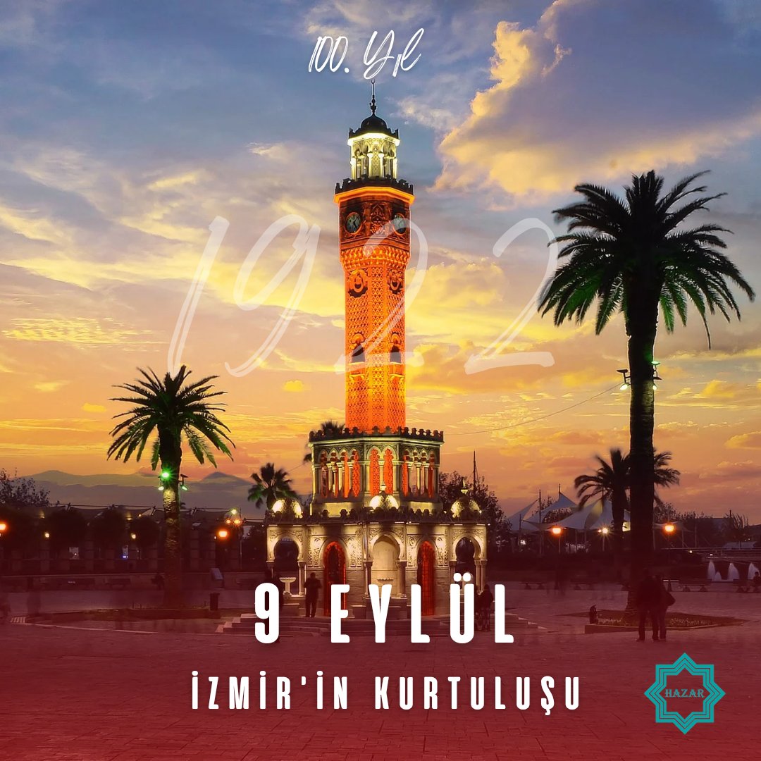 Bugün 9 Eylül.. İzmir'in dağlarında çiçeklerin yeniden açmaya başladığı gün.. 

'Bütün cihan işitsin ki efendiler, artık İzmir hiçbir kirli ayağın üzerine basamayacağı kutsal bir topraktır.' Mustafa Kemal Atatürk  #9Eylül1922