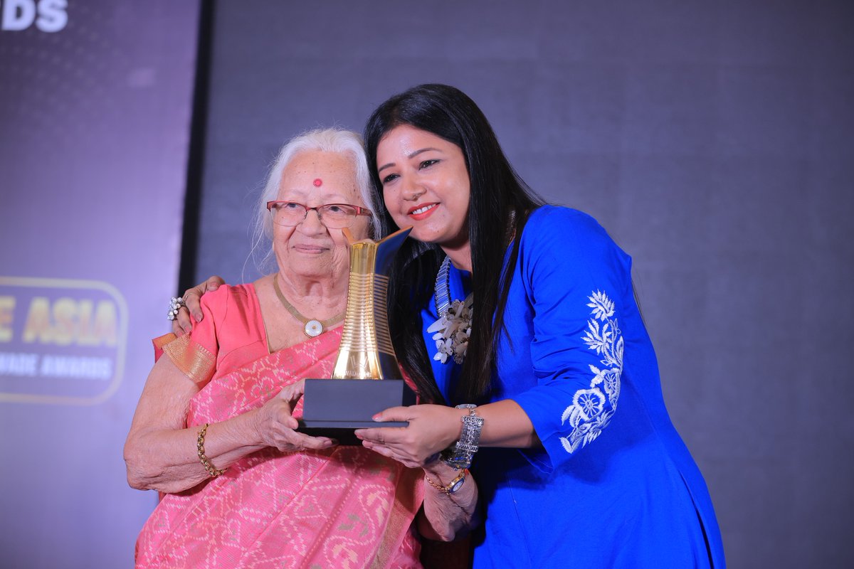 wadeasiaevent's tweet photo. #wadeaward #wadeasia #wadeasia2022 WADEASIA WOMEN IN BUSINESS – Special Category Award | Smt Prabhavati Bhagwati is the nominated winner of this category | 3rd September 2022, Hotel Lalit, New Delhi | Host - Mandira Bedi
#topaward #womeninbusiness #womenindesign https://t.co/QauJu71zR5