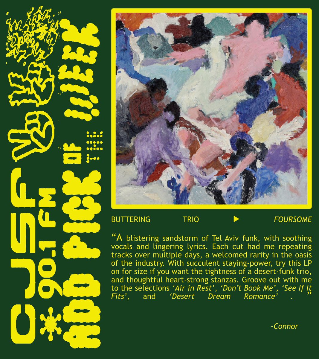 CJSF's tweet photo. Our Back-2-Skoolโข #CJSFCharts are finally here! Check out CJSF's #Top30 + this week's #CJSFPick below.
๐ฏ Featuring @sessasessasessa, DK x Ghettosocks + @aquakultre in the #Top3 + Buttering Trio as this week's Pick of the Week! https://t.co/88EzX7YIdI