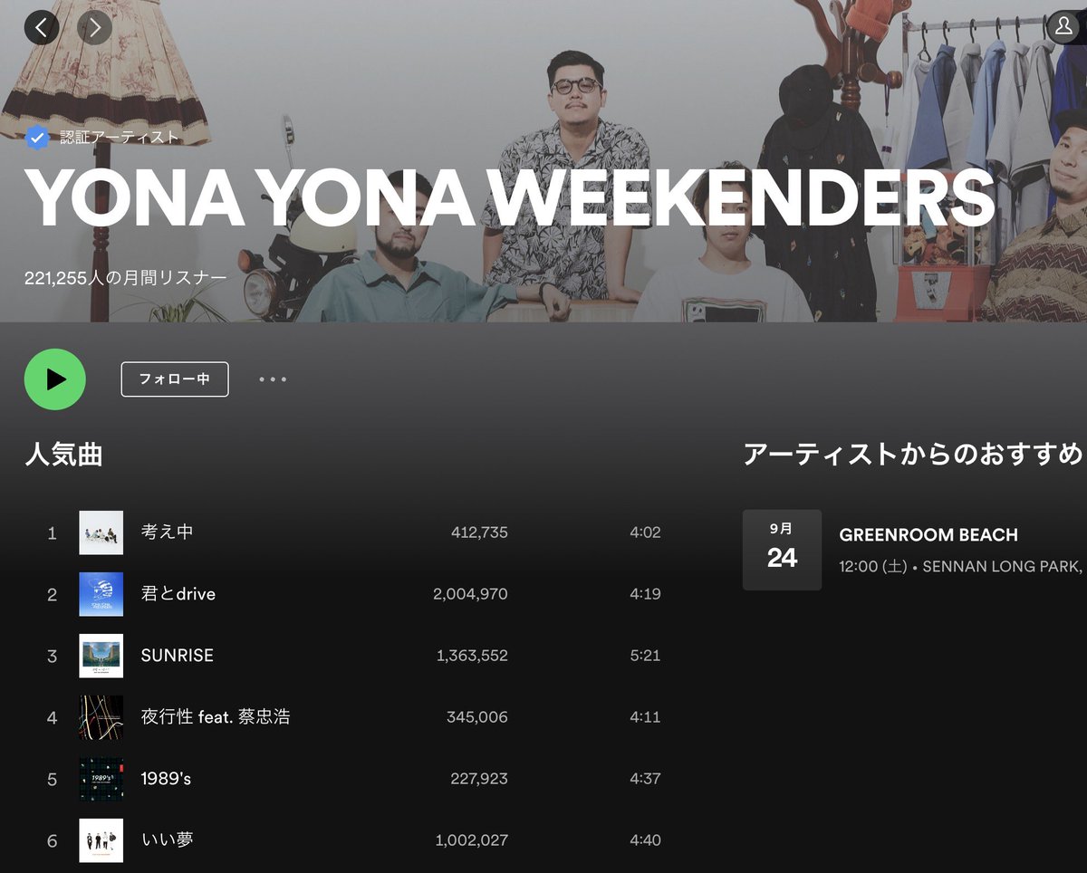 yyw_from_tyo's tweet photo. 🍻thanks🍻

Spotifyにて君とdriveが200万回再生突破🎉
そしていい夢も100万回再生突破しました👏🏻

本当にたくさん聴いて下さりありがとうございます！！🙇

🎧https://t.co/RD5GT5xUp4 https://t.co/vwg4ourCgg