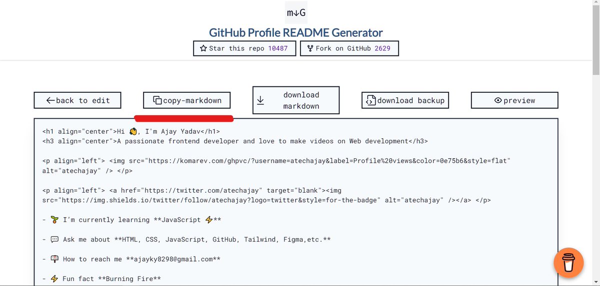 🍭 Customize Your GitHub Profile 🧵 https://t.co/CliW0C7oRx - Ajay Yadav ...