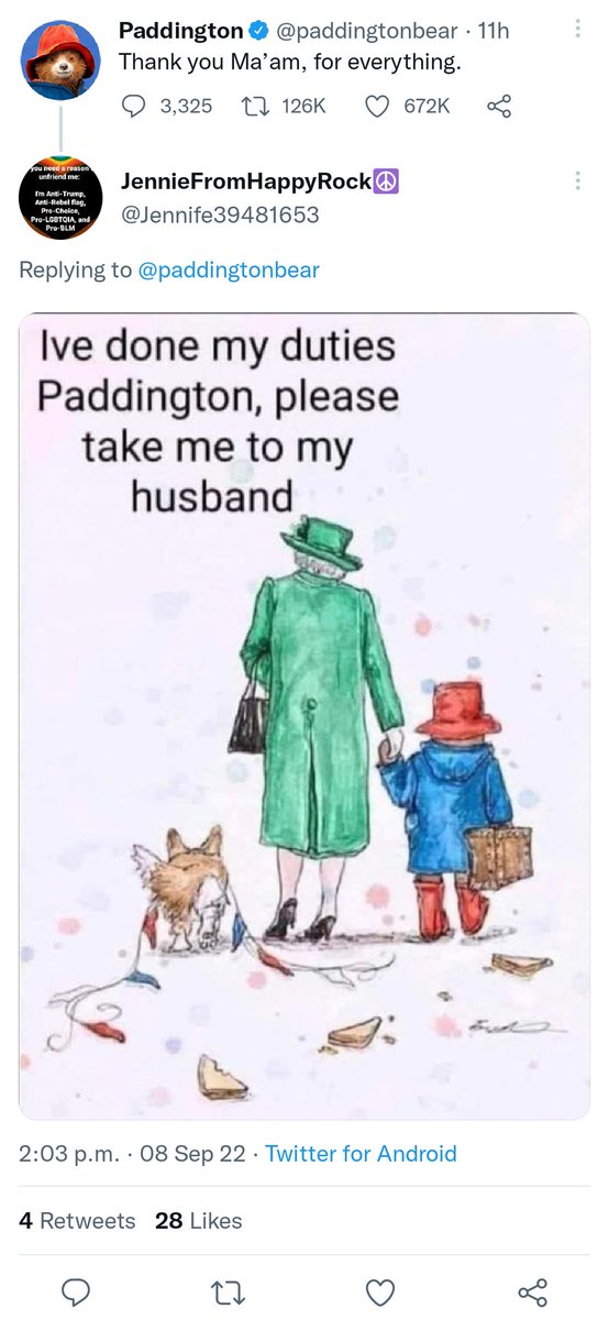 Seriously, they're not well. And apparently Paddington bear is actually Charon, ferryman of Hades..