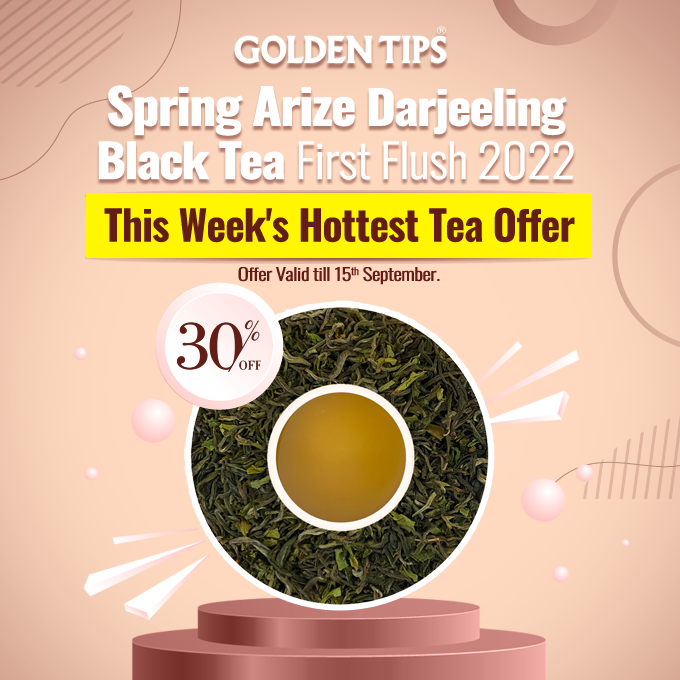 GoldenTipsTea's tweet photo. SHOP NOW: https://t.co/gJn4u9WqQG
& Get Flat 30% OFF
โ
This early flush has a very fruity taste with a pleasing floral aroma that ends with a mild vegetal finish - fine traits of a Spring Darjeeling
#TeaOfTheWeek #GoldenTipsTea #FirstFlush2022 #SpringTeas #TeaSale #TeaGifts https://t.co/PDggunsllK