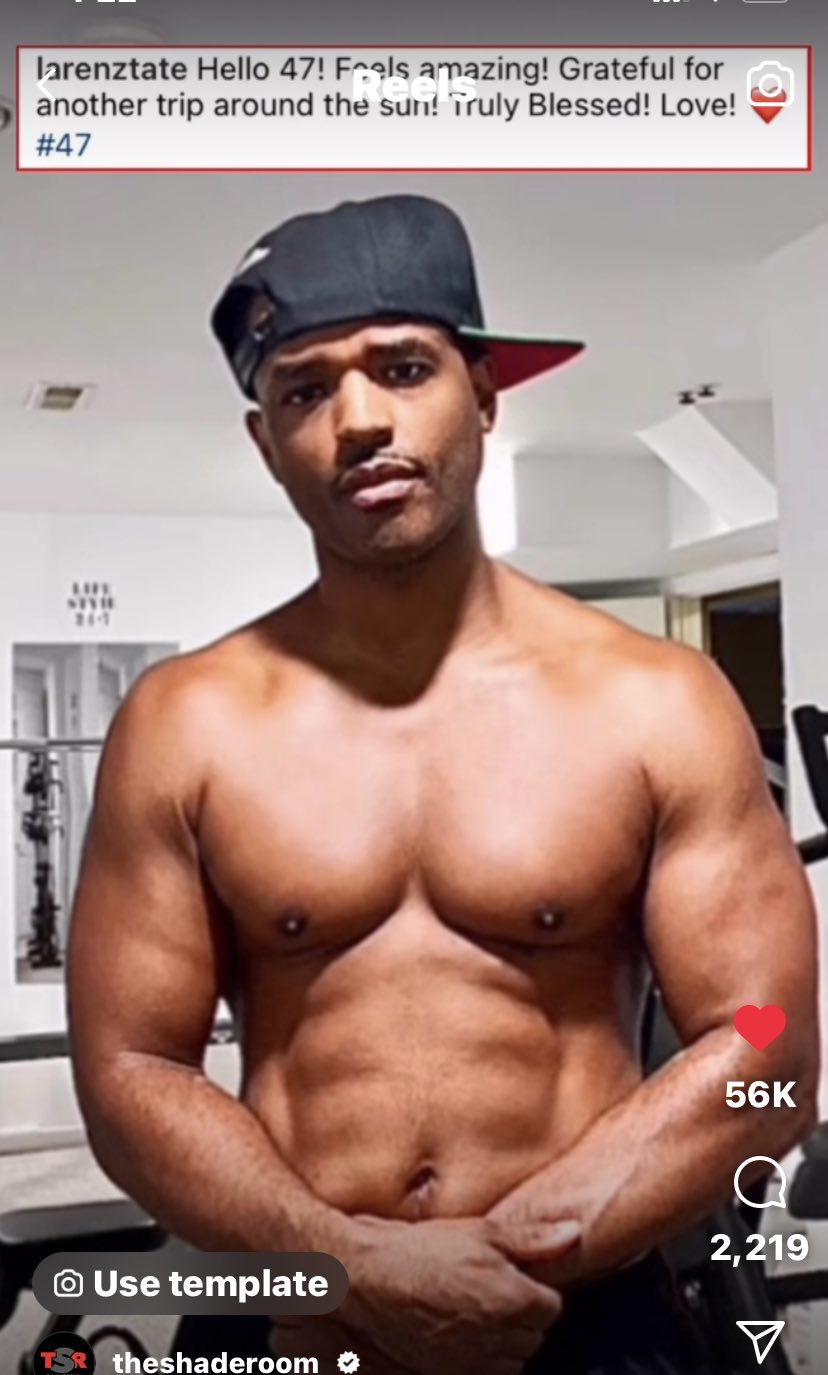 Whew Larenz Tate 47?! Looking Happy birthday!   
